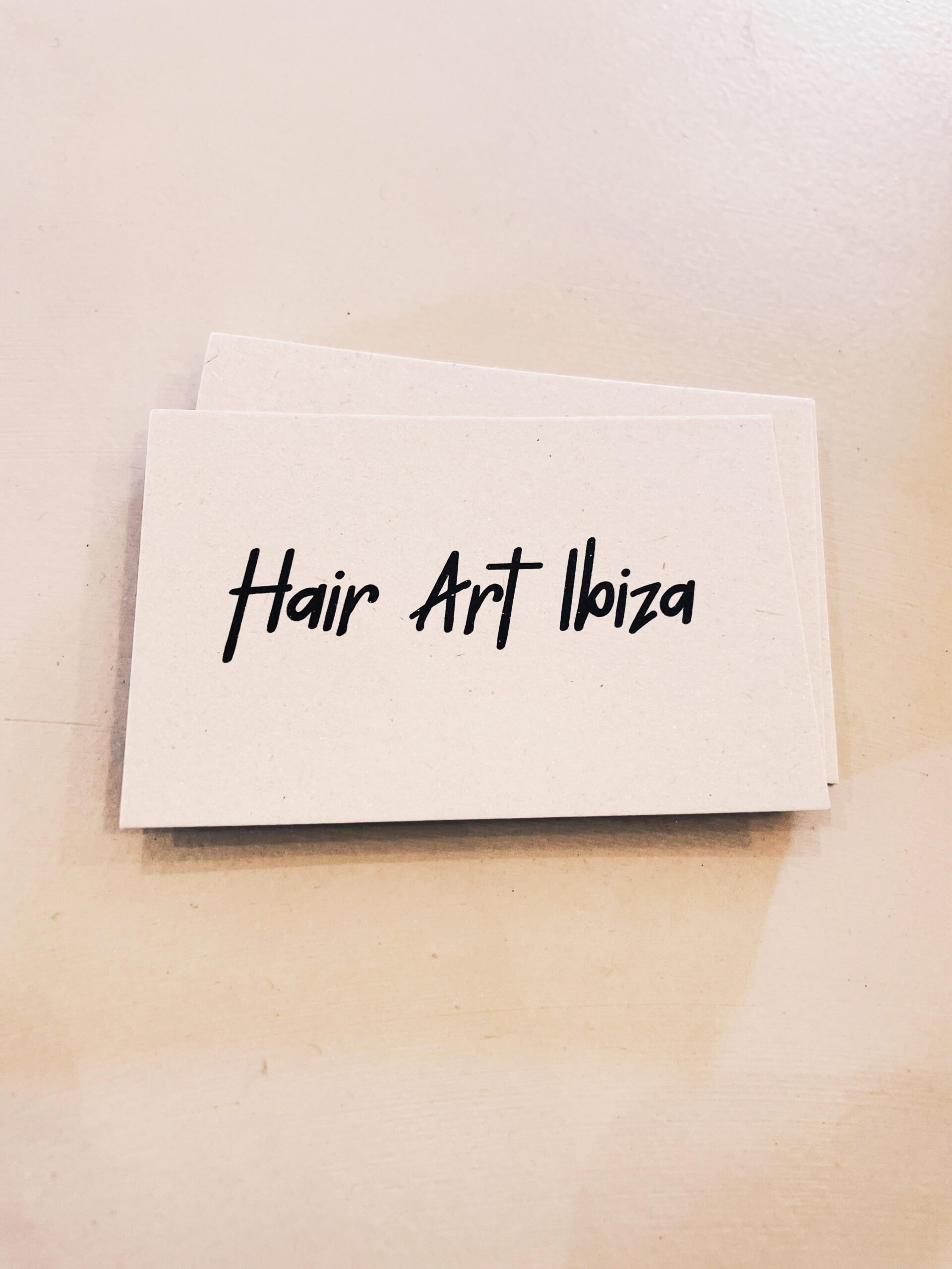 Visitekaartje Hair Art Ibiza Kristina